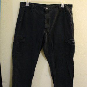 Black Wrangler Cargo Pants 36 x 30
